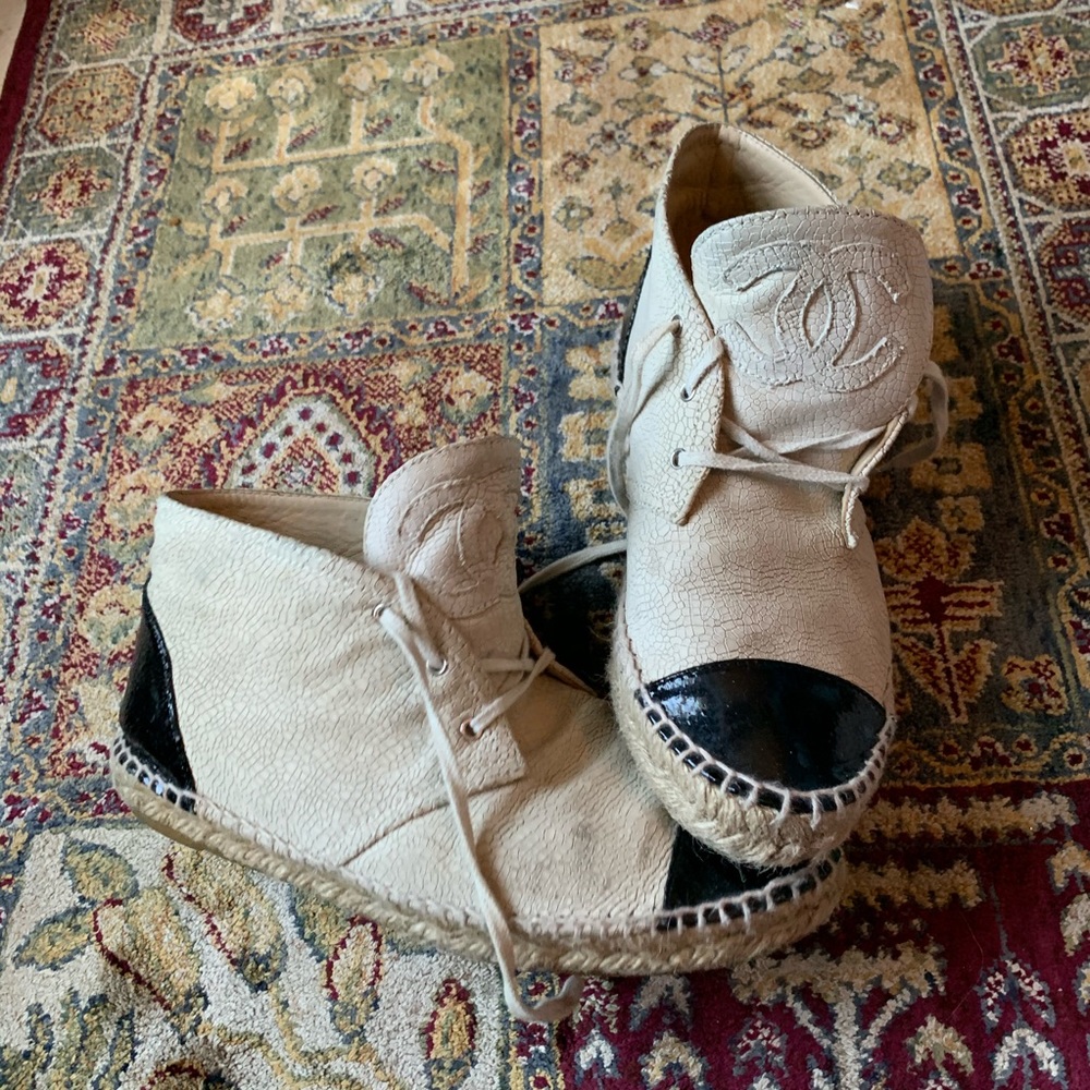 Chanel Espadrille Boots